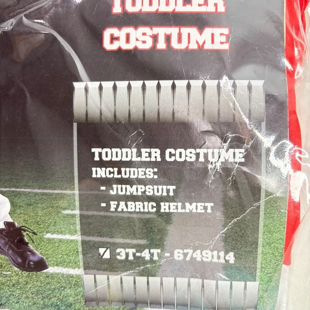 Toddler Football Costume Jumpsuit Helmet Georgia Bulldogs 3T 4T